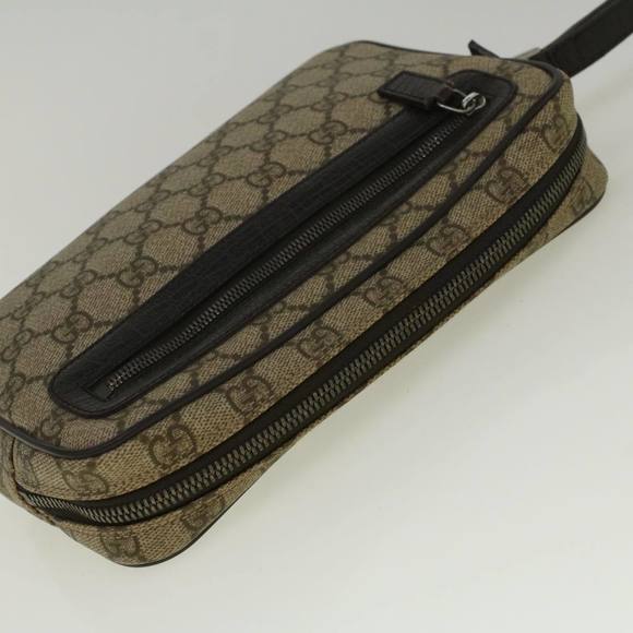 GUCCI GG Canvas Clutch Bag Coated Canvas Beige 73956 Auth ki3682 - Picture 4 of 16